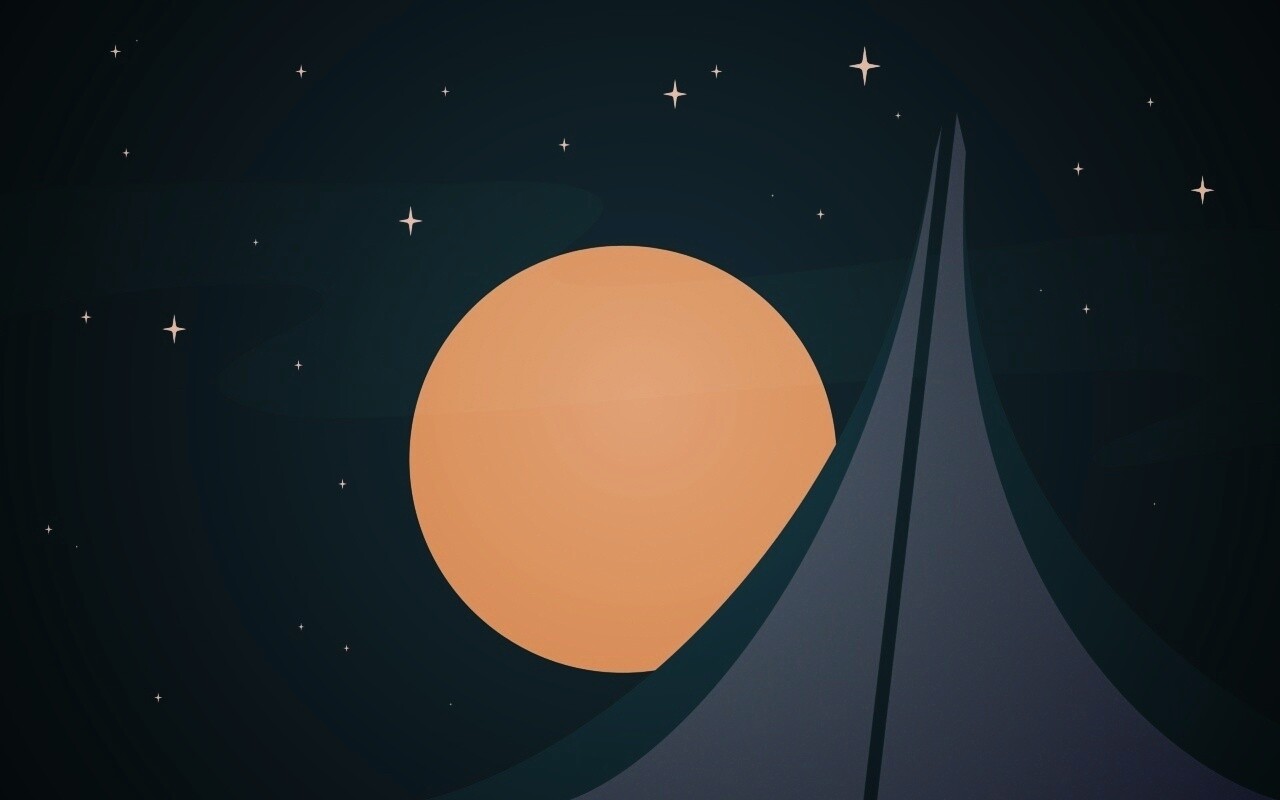 Полная луна обои