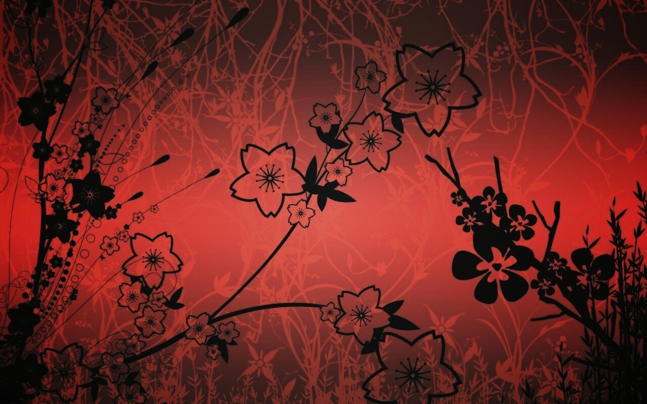 Цветы в векторе обои