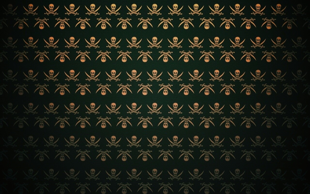 Череп и кости, пиратская тематика обои