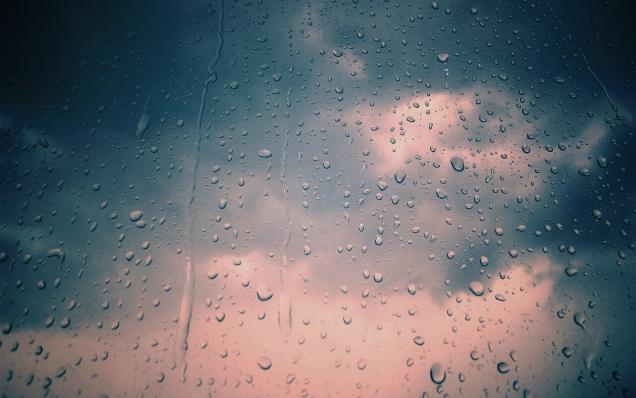 Капли на стекле обои