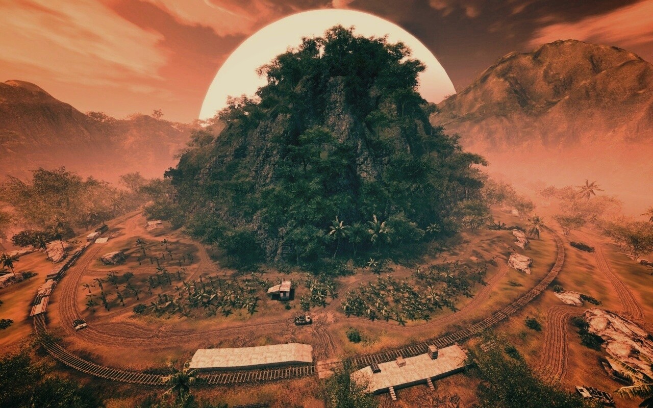 Железная дорога в тропиках из Crysis обои