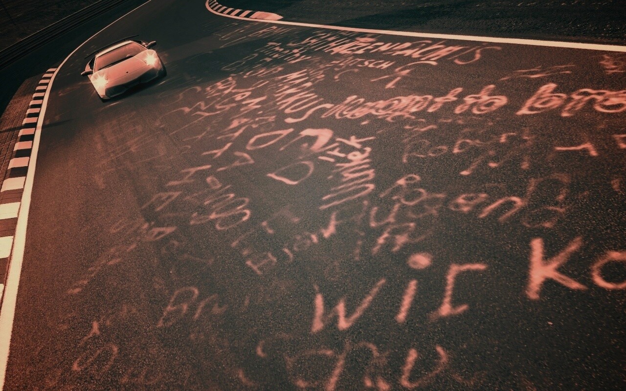 Lamborghini на треке в Grand Turismo 5 обои