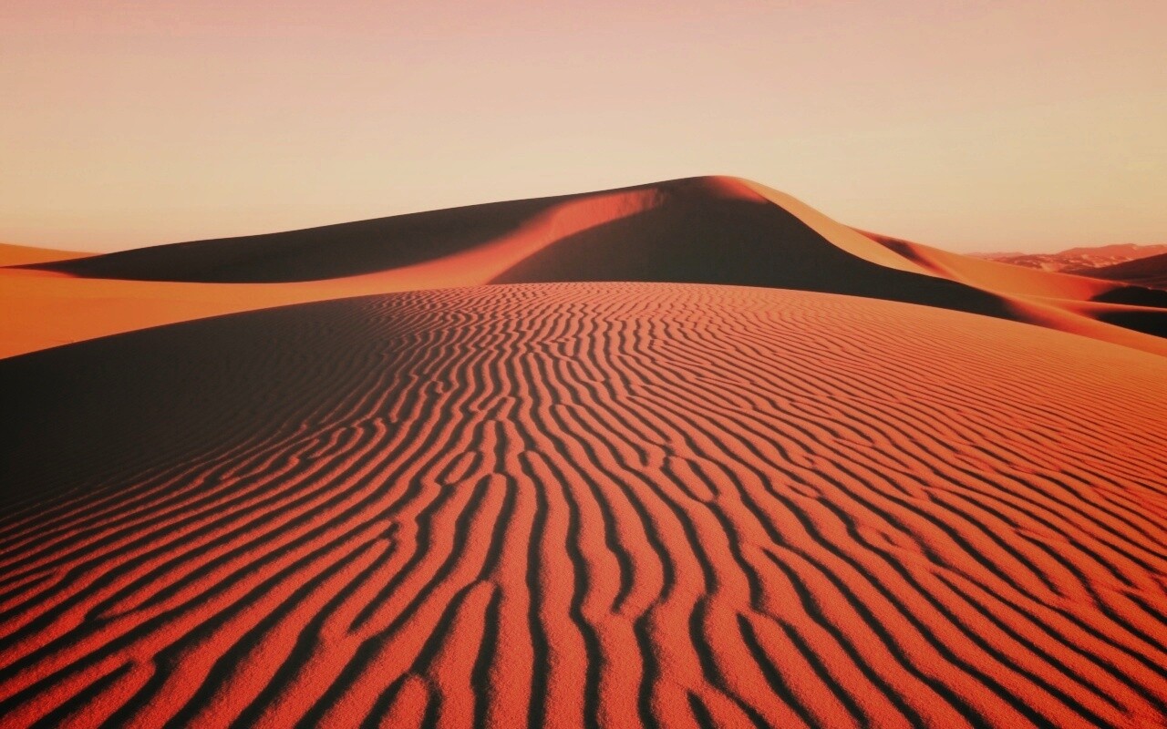 Красные барханы пустыни обои