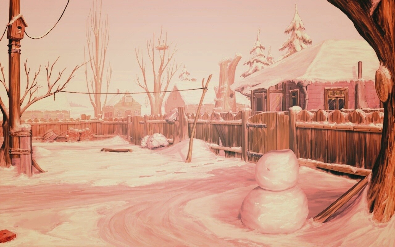 Снеговик обои