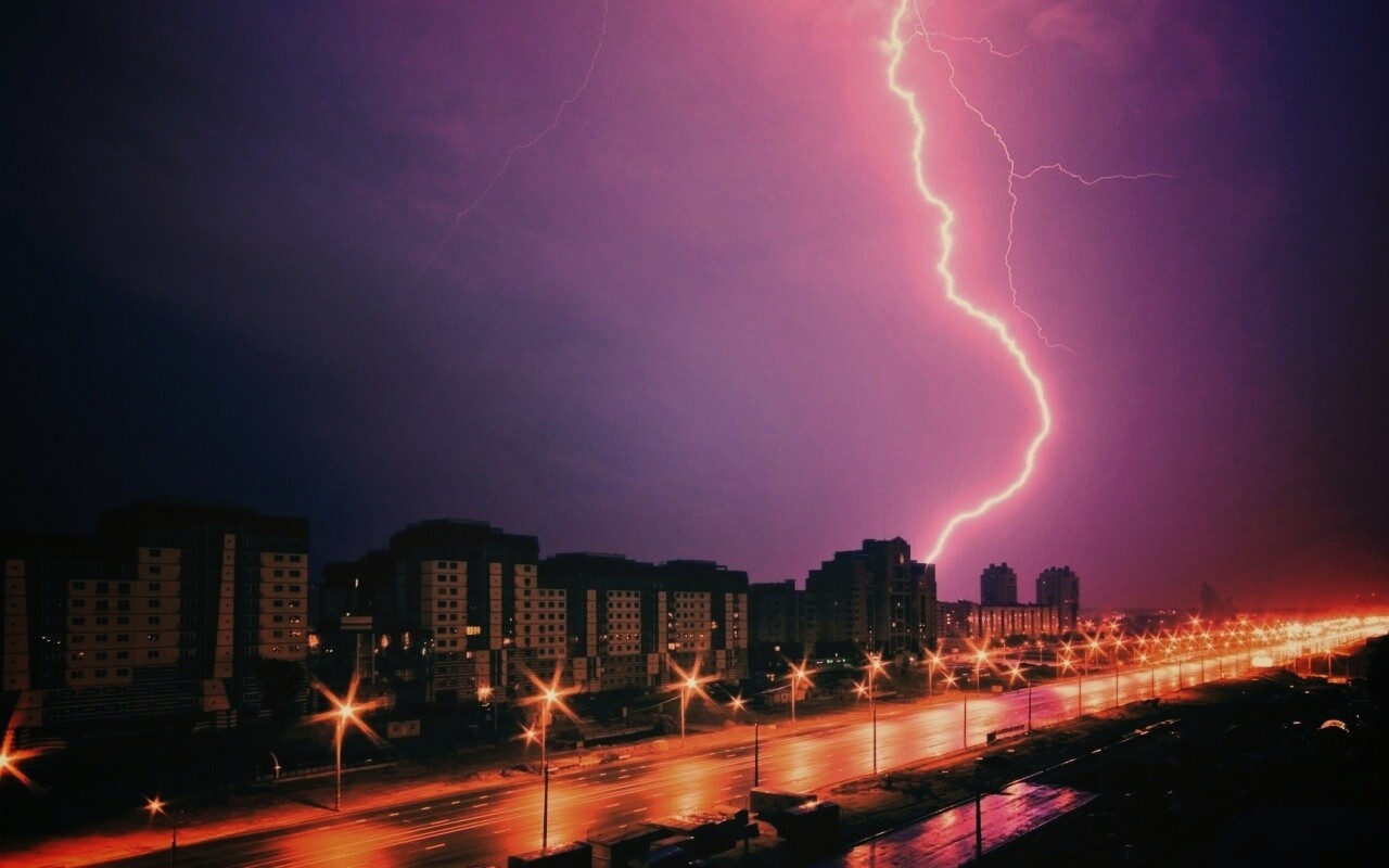 Молния обои