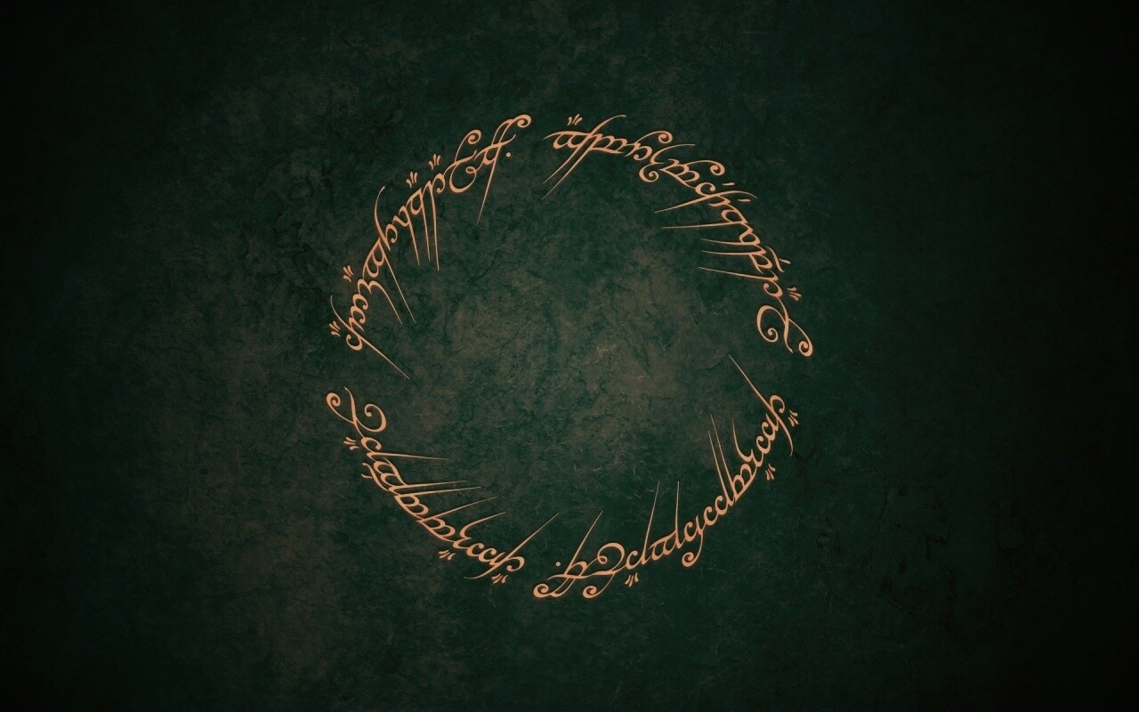 Кольцо всевластья - узор обои