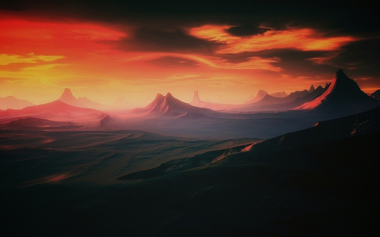 Инопланетный ландшафт обои