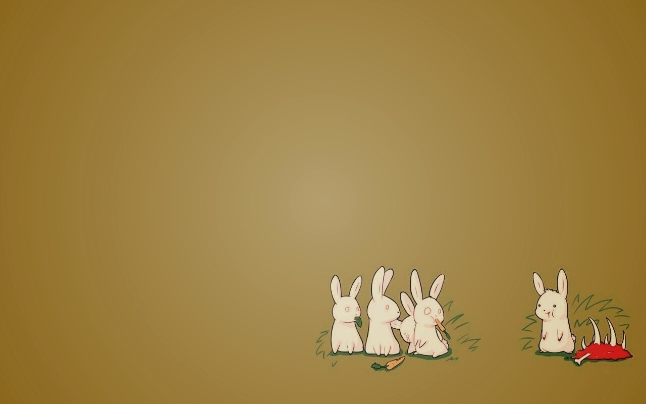 Заяц-каннибал обои