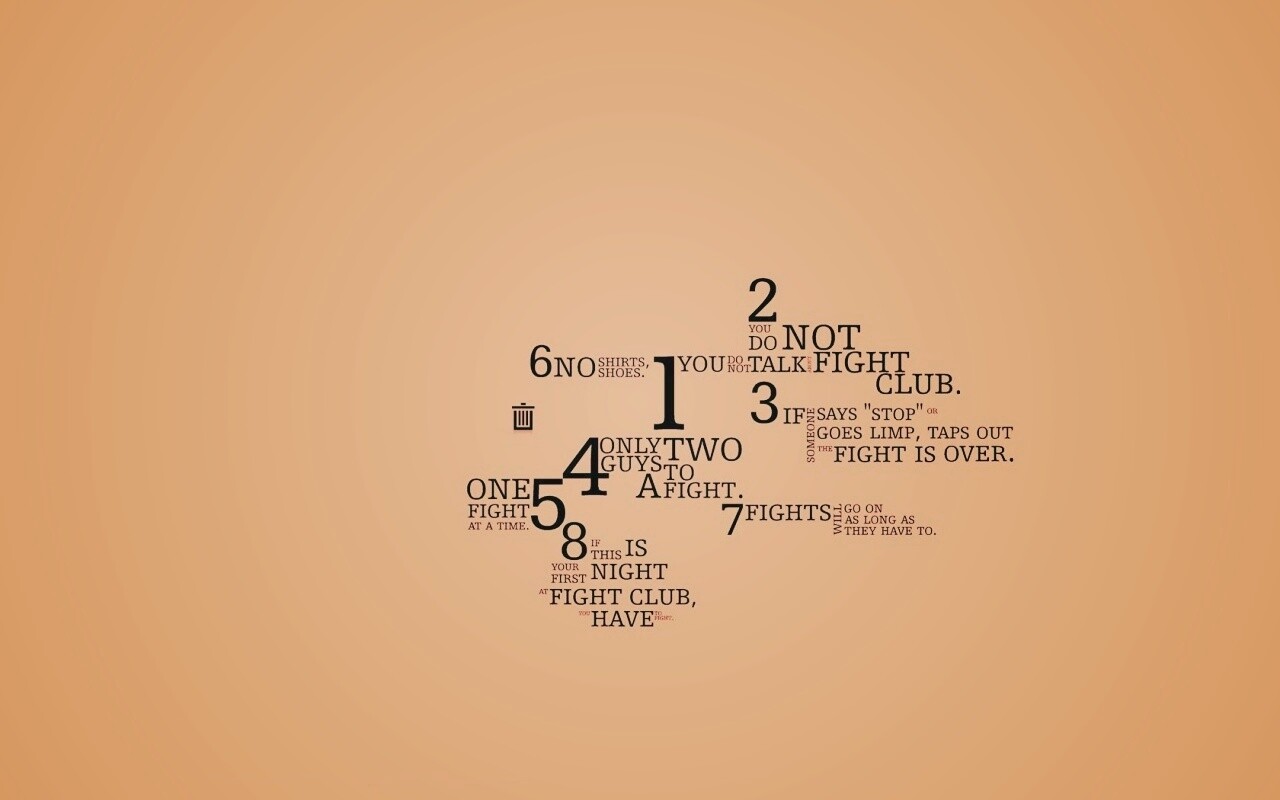 Правила бойцовского клуба обои