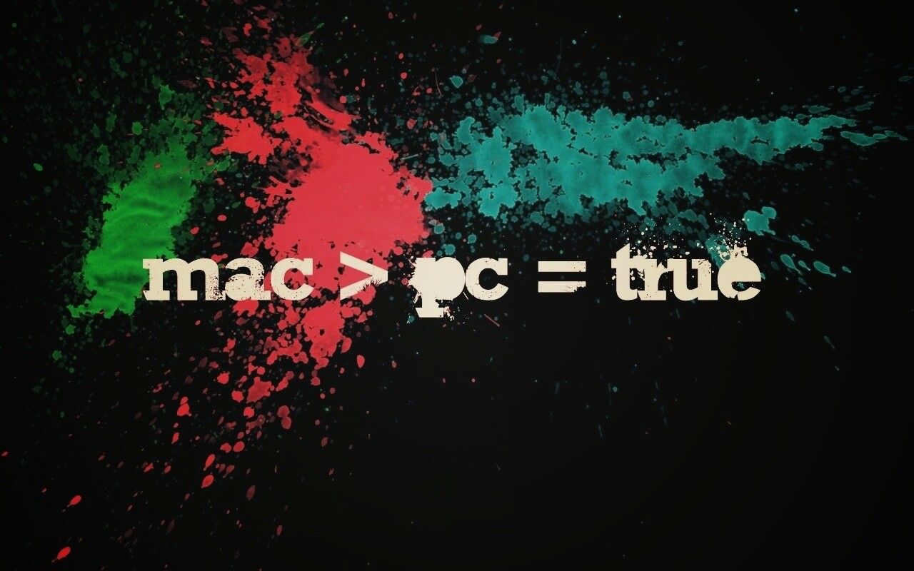 Mac лучше Pc обои
