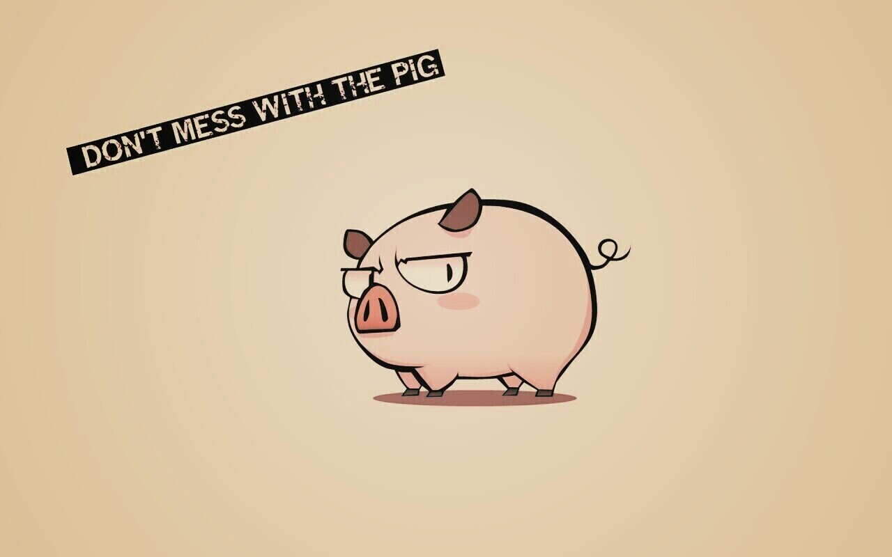 Не путайся со свиньей обои