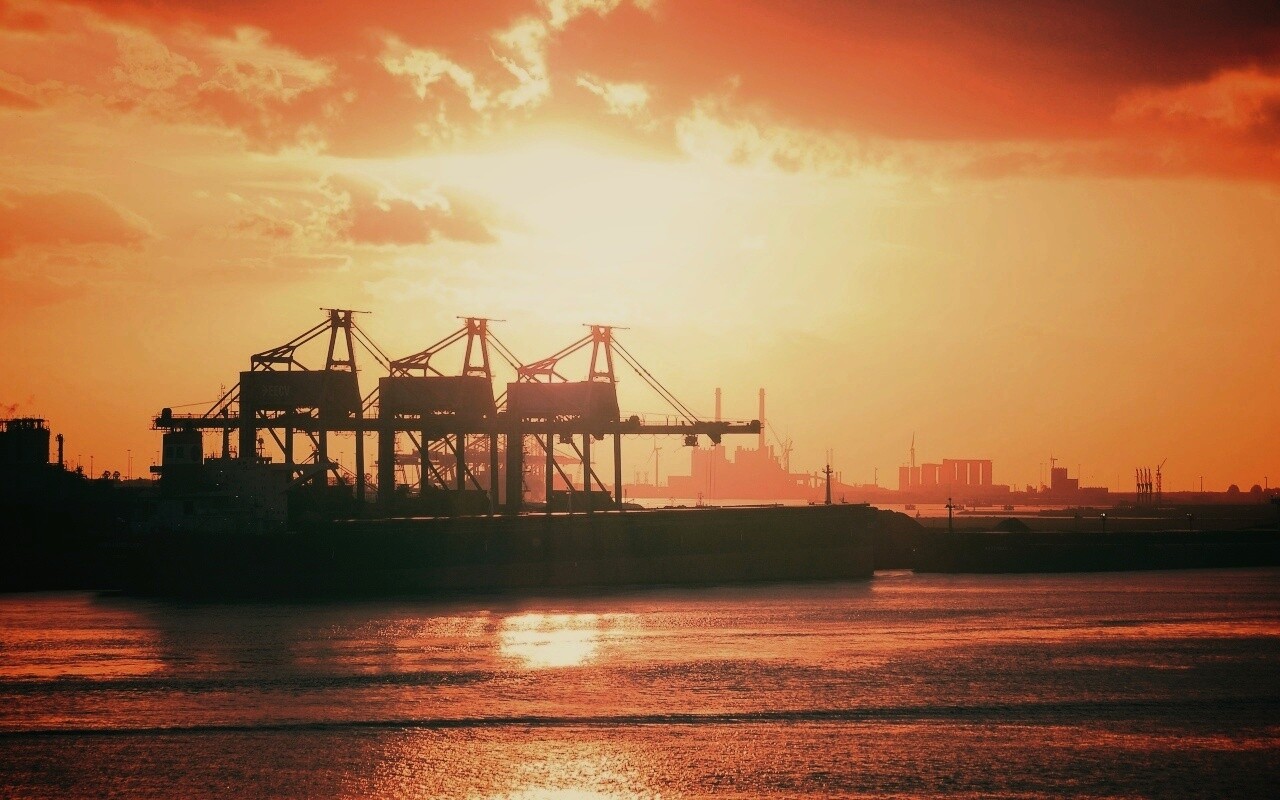 Грузовой порт обои