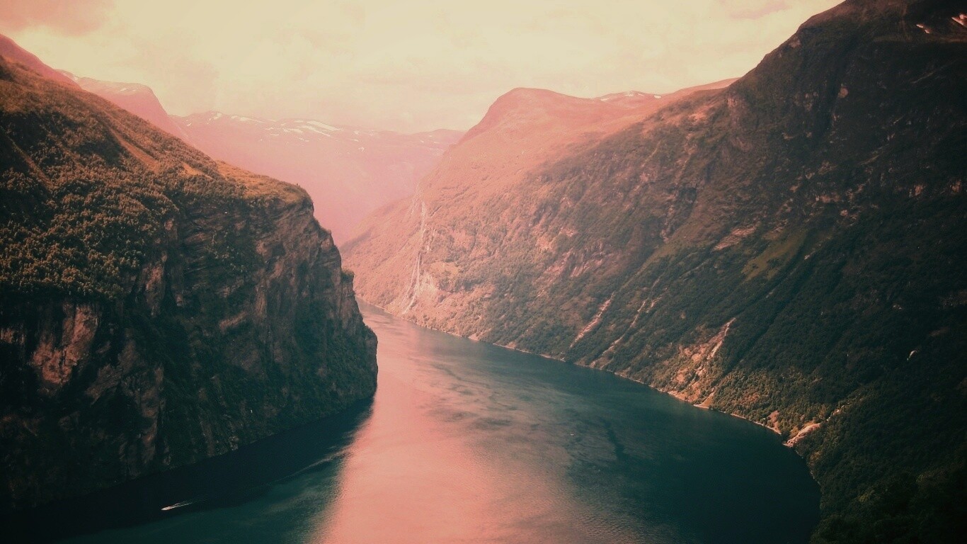 Горная река обои