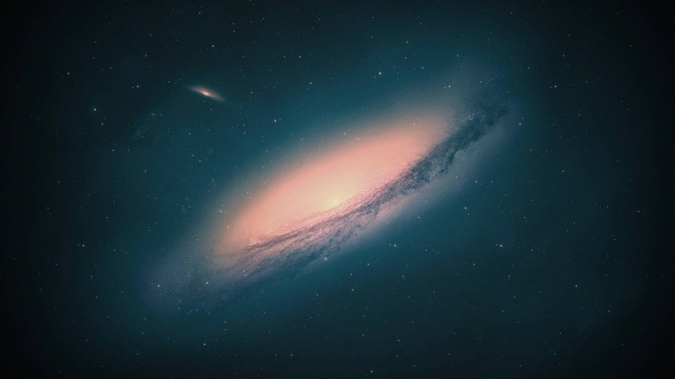 Вид на галактику обои