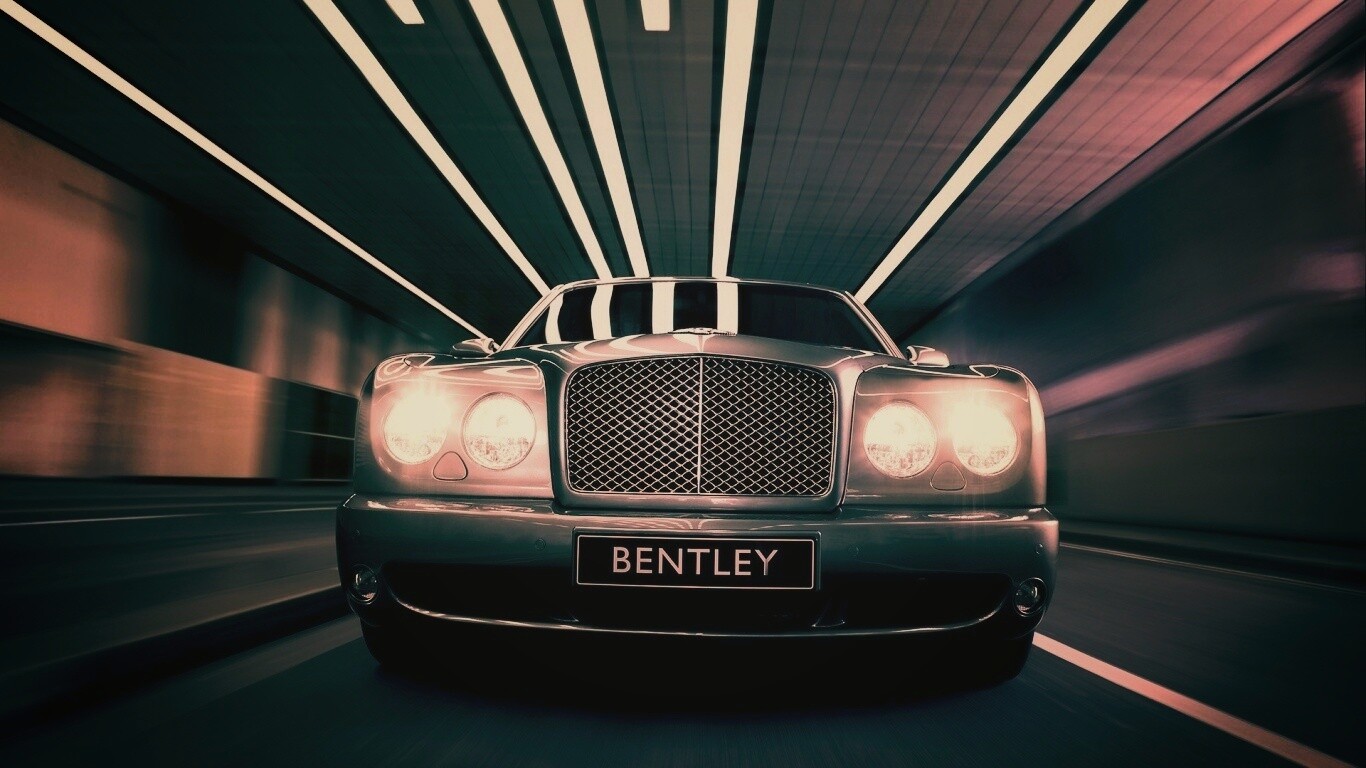 Бентли в тоннеле обои