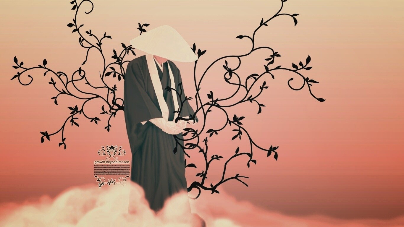 Молящийся монах обои