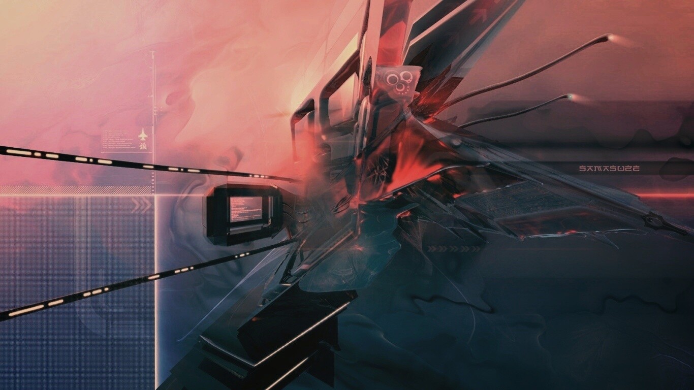 Технологичная абстракция обои