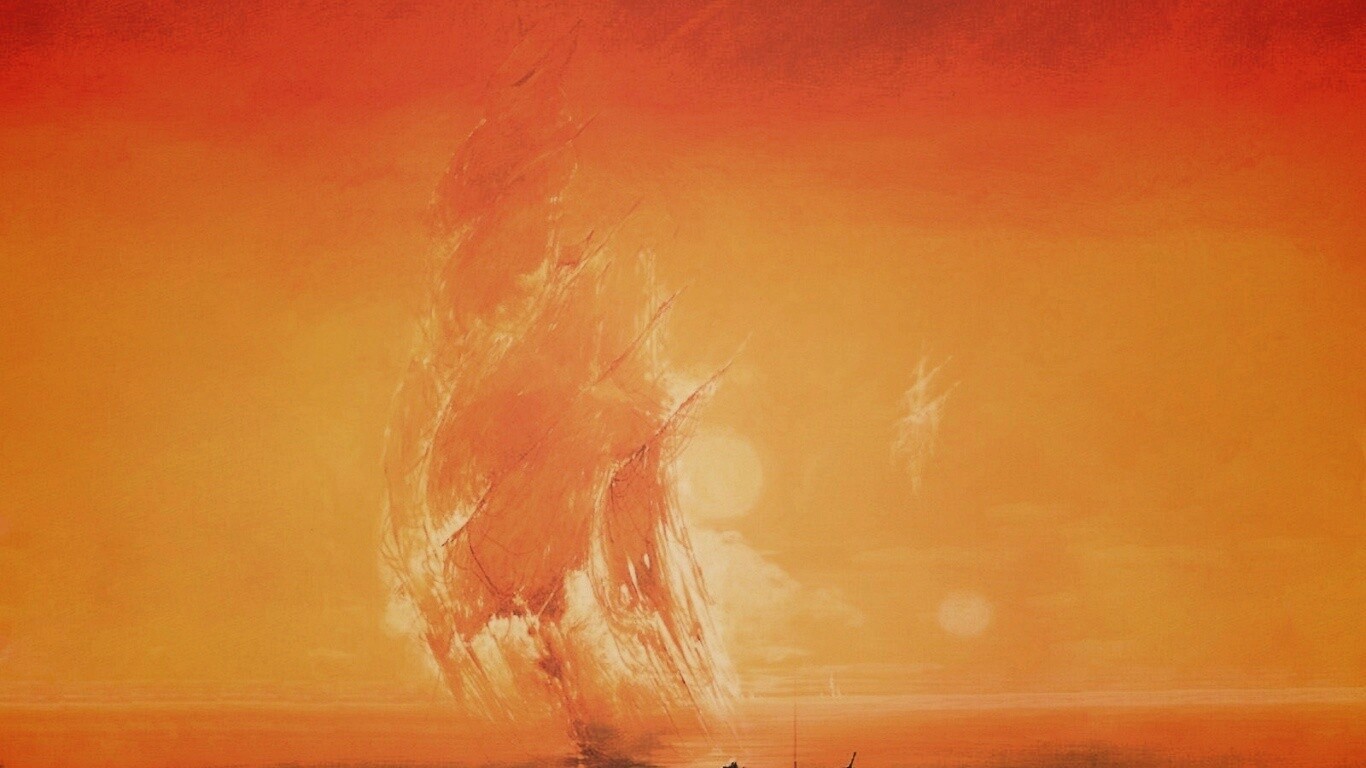 Призрачный парусник обои