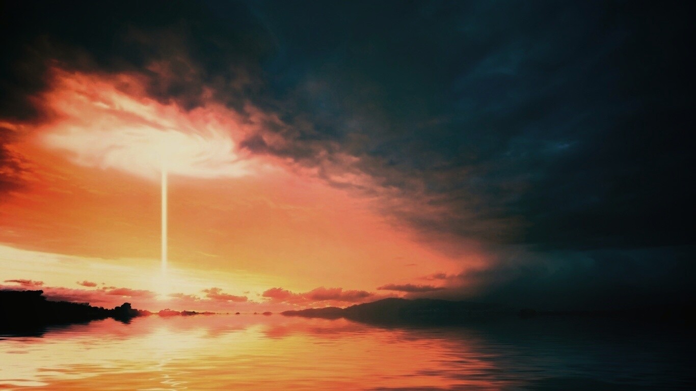 Луч с неба обои