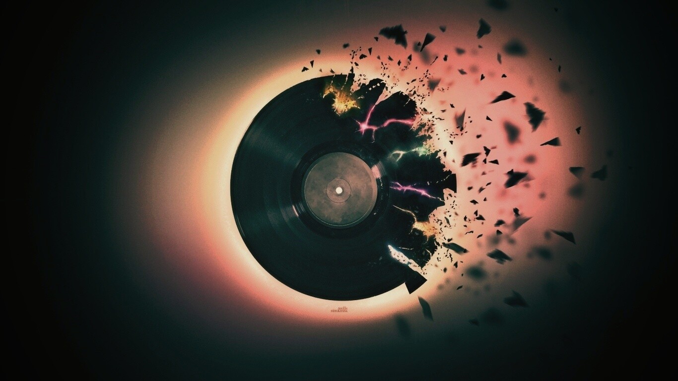 Разрывающийся винил обои