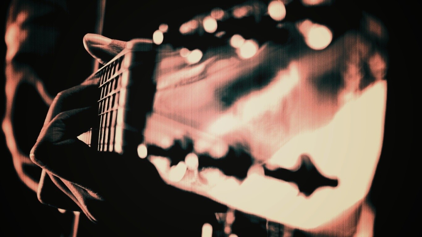 Игра на гитаре обои