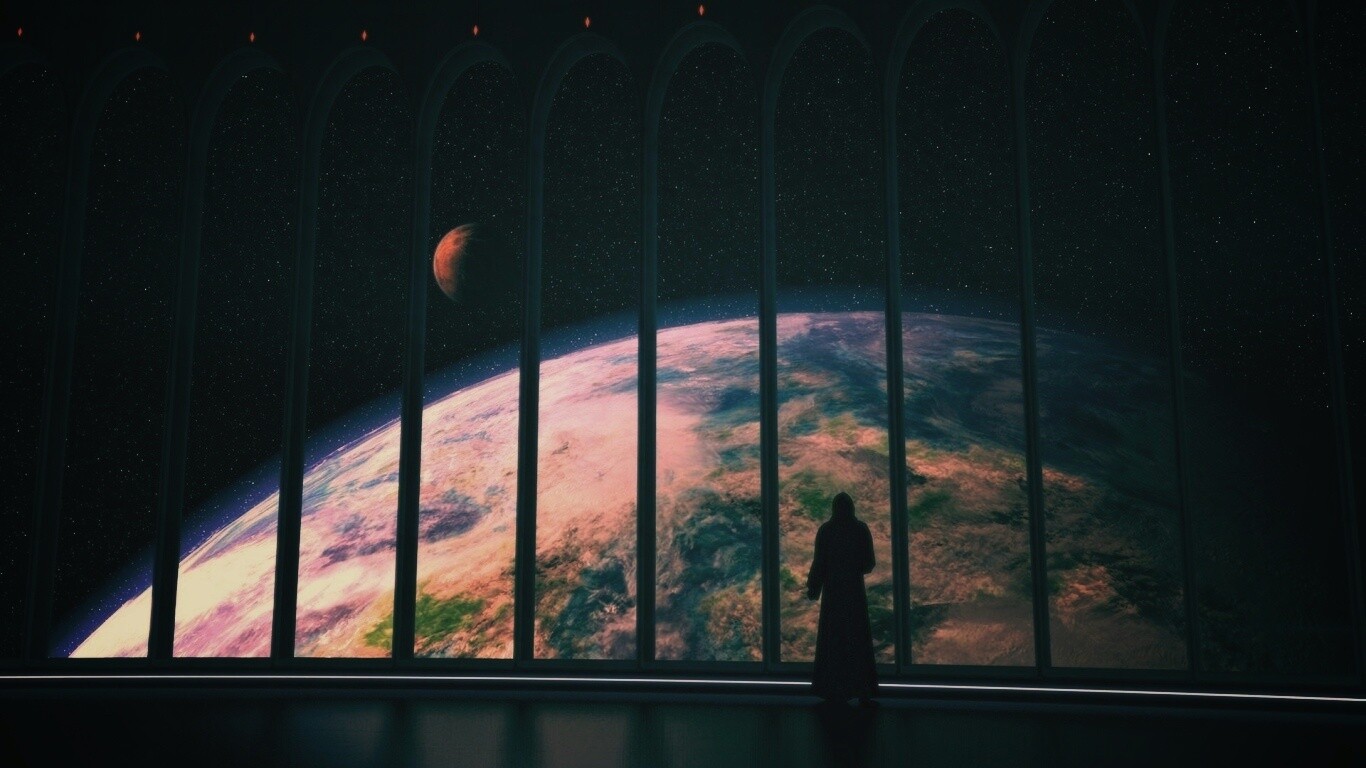 Вид на планету обои