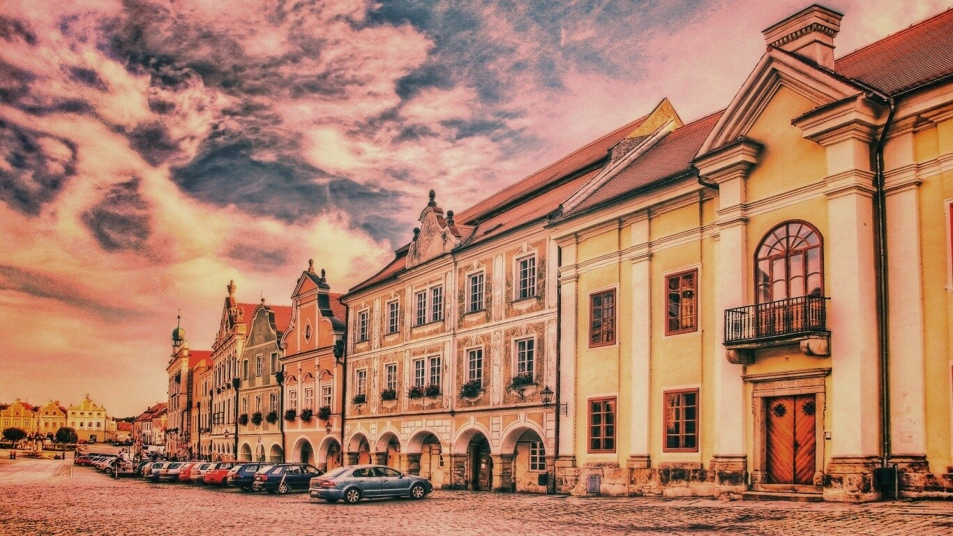 Домики в Чехии обои