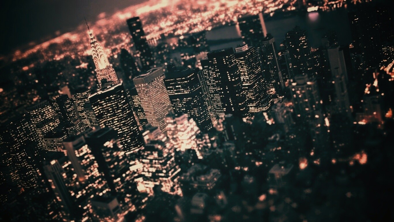 Ночной Нью-Йорк обои