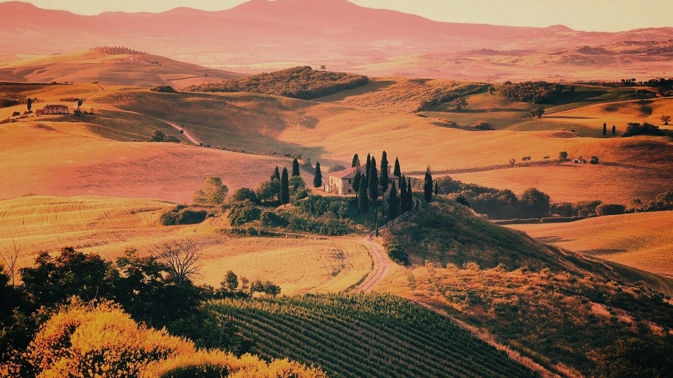 Поместье в Италии обои