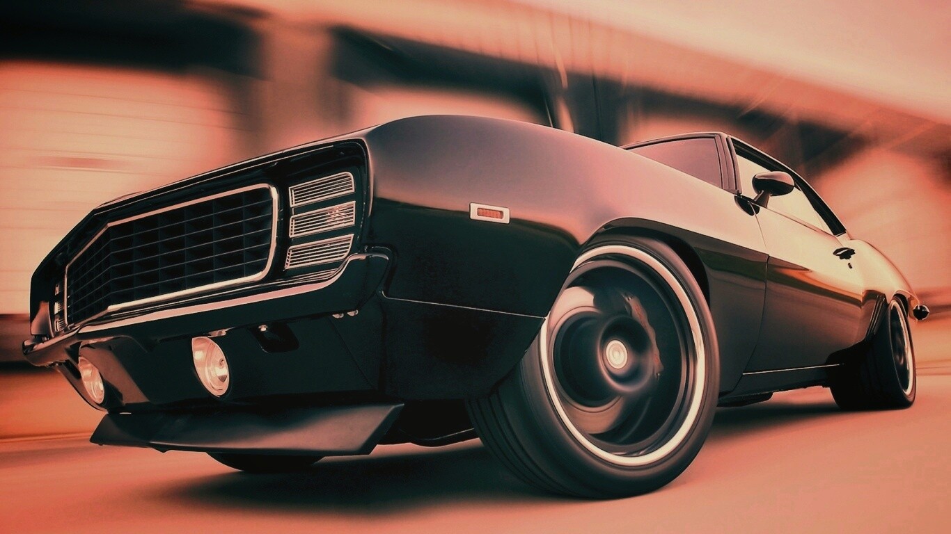 Мускул кар на повороте обои