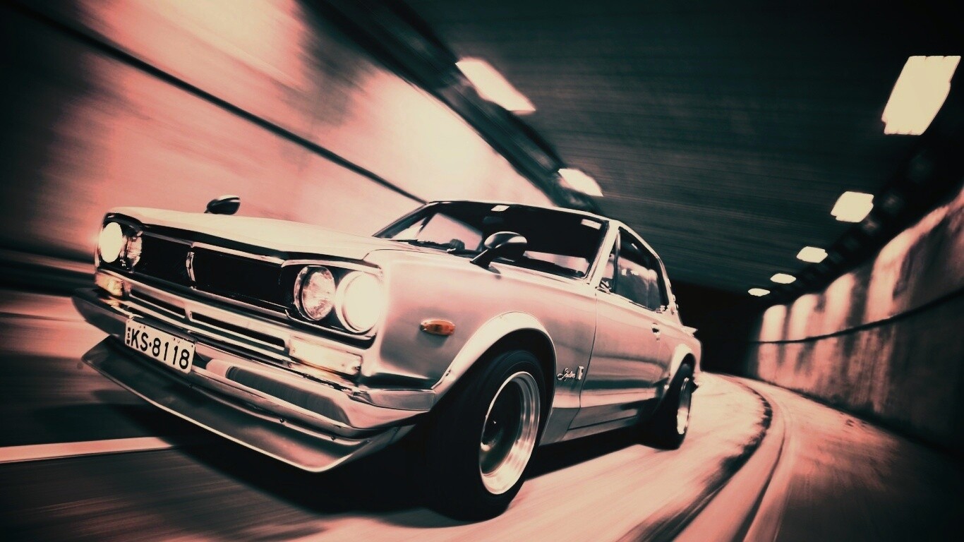 Авто в тоннеле обои