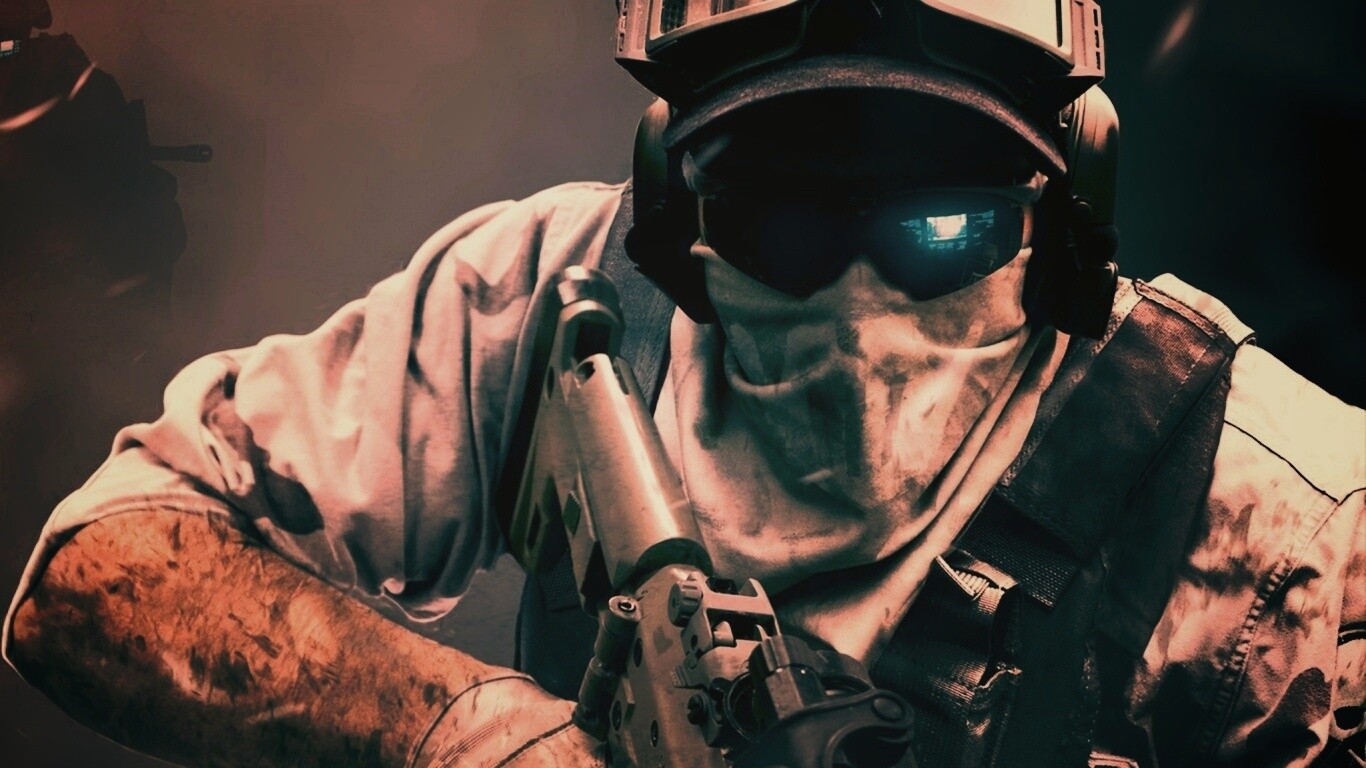 Боец в маске обои