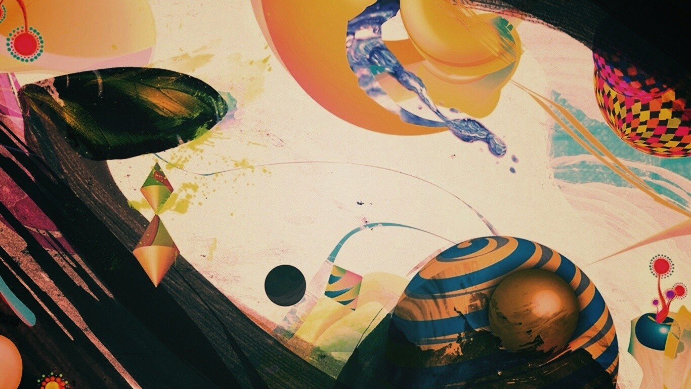 Абстракция из игрушек обои