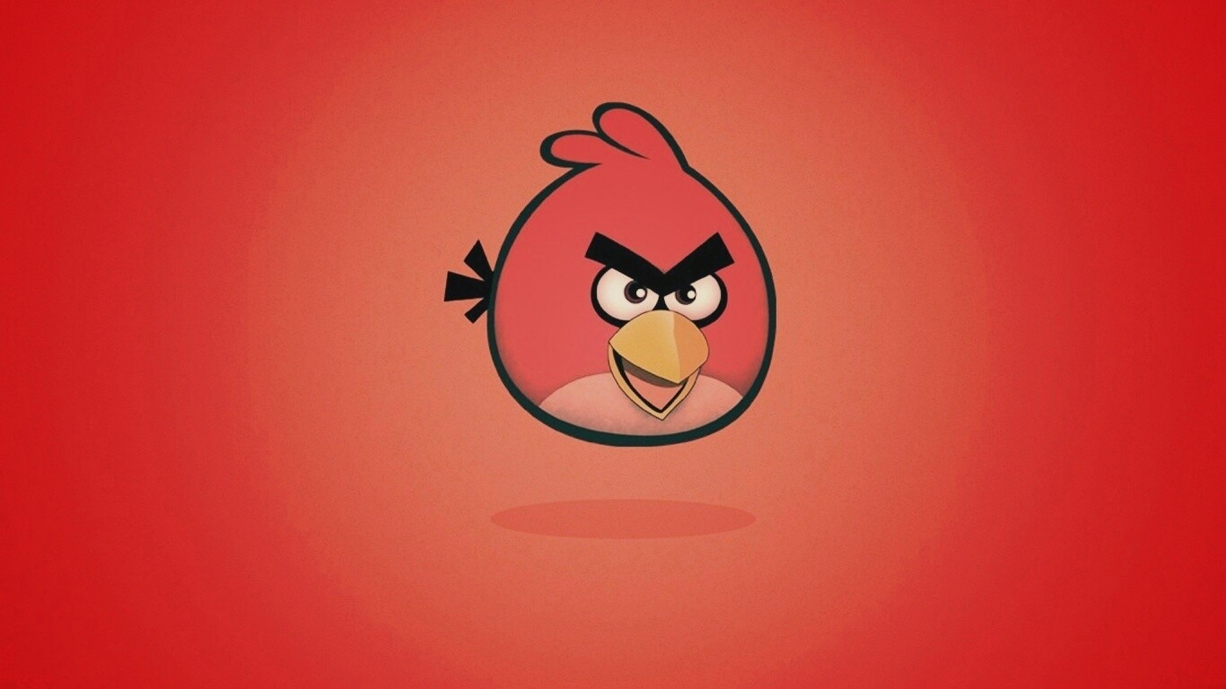 Красная птица из Angry Birds обои