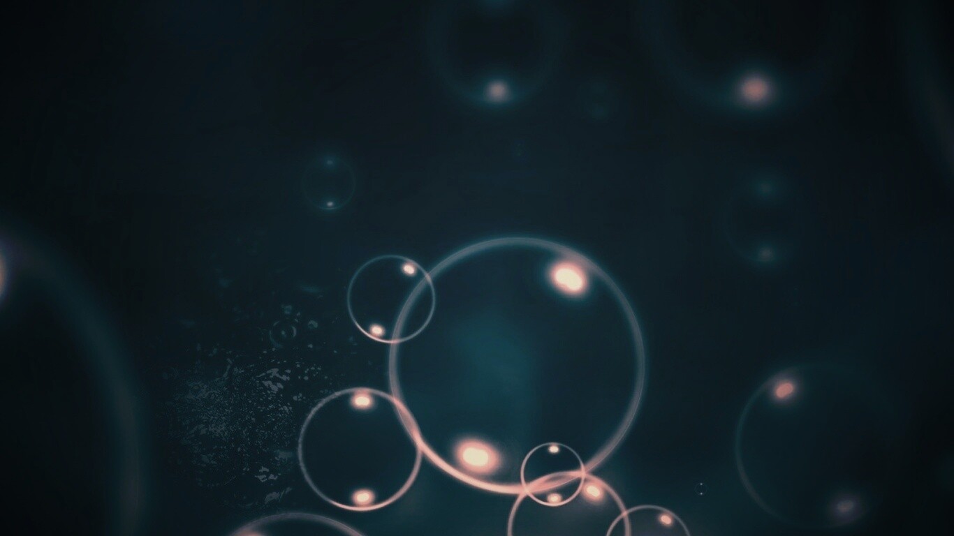 Пузыри в темной воде обои