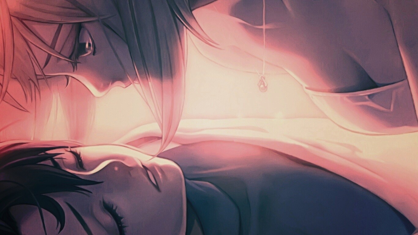 За секунду до поцелуя обои