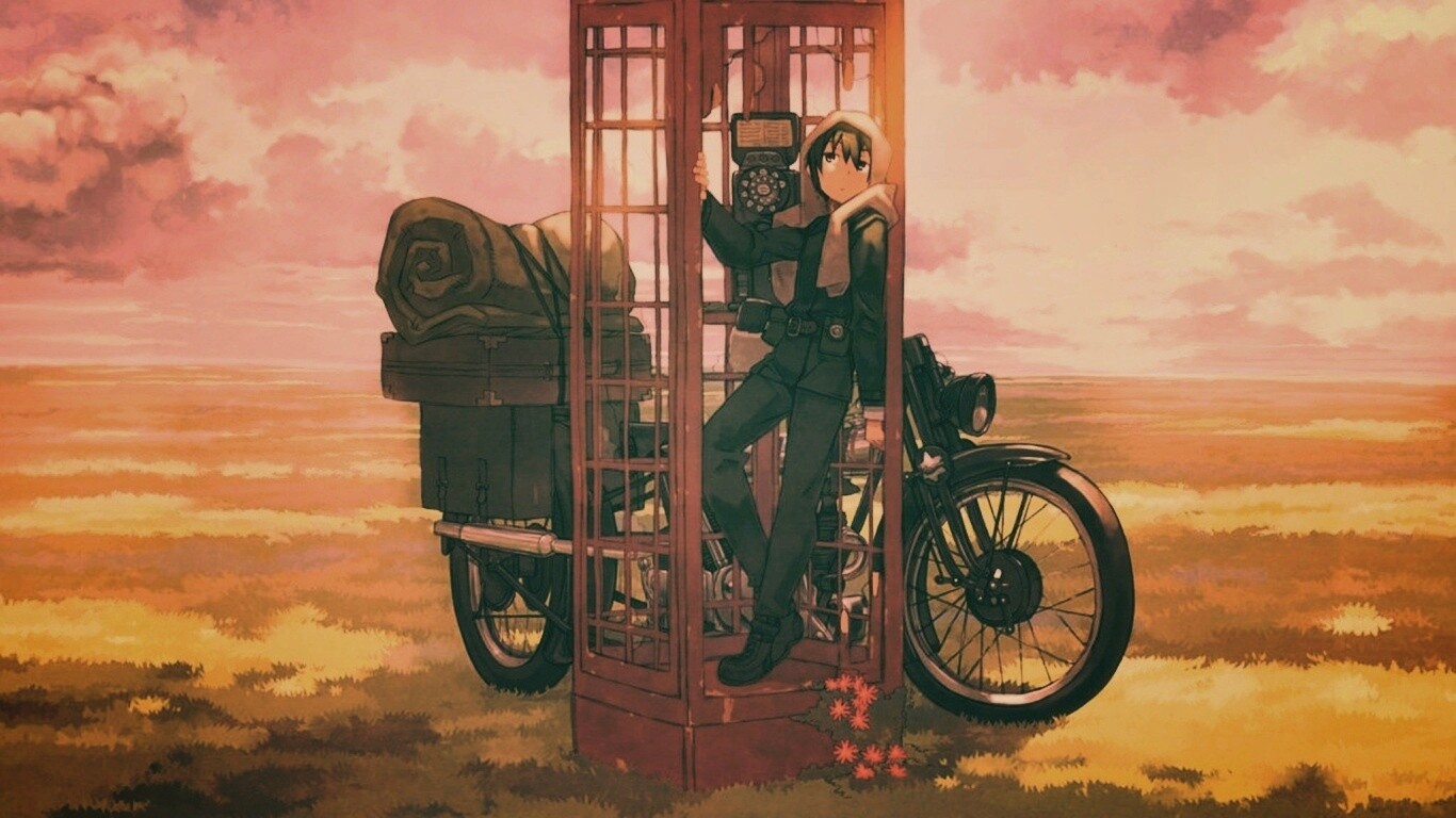 Парень в телефонной будке обои