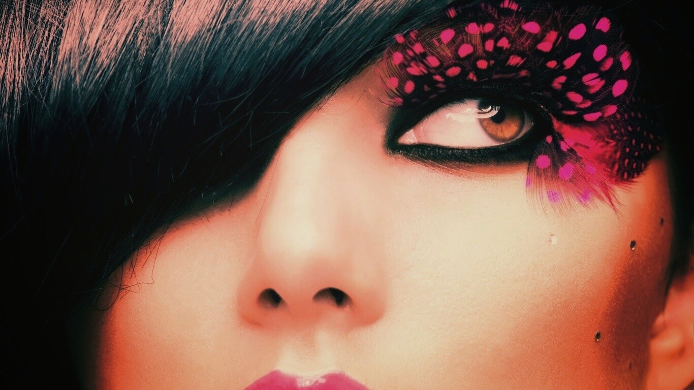 Макияж крупным планом обои
