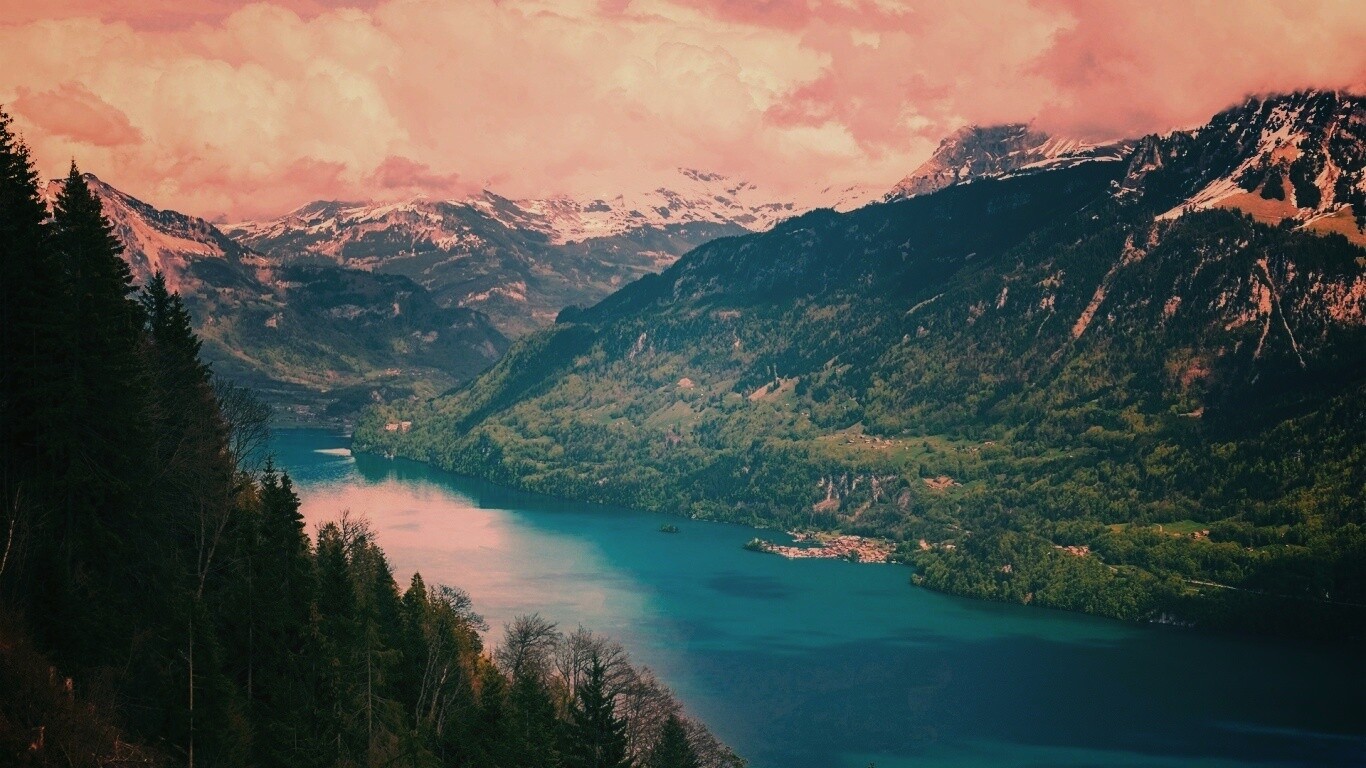 Горная река обои