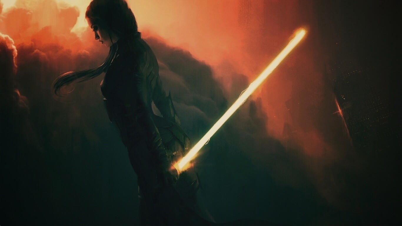 Девушка джедай обои