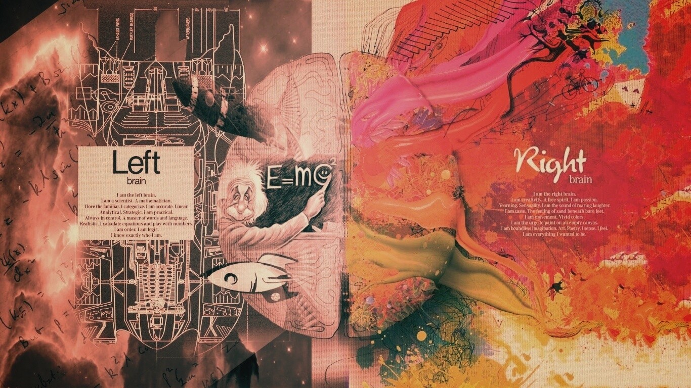 Логика против креатива обои