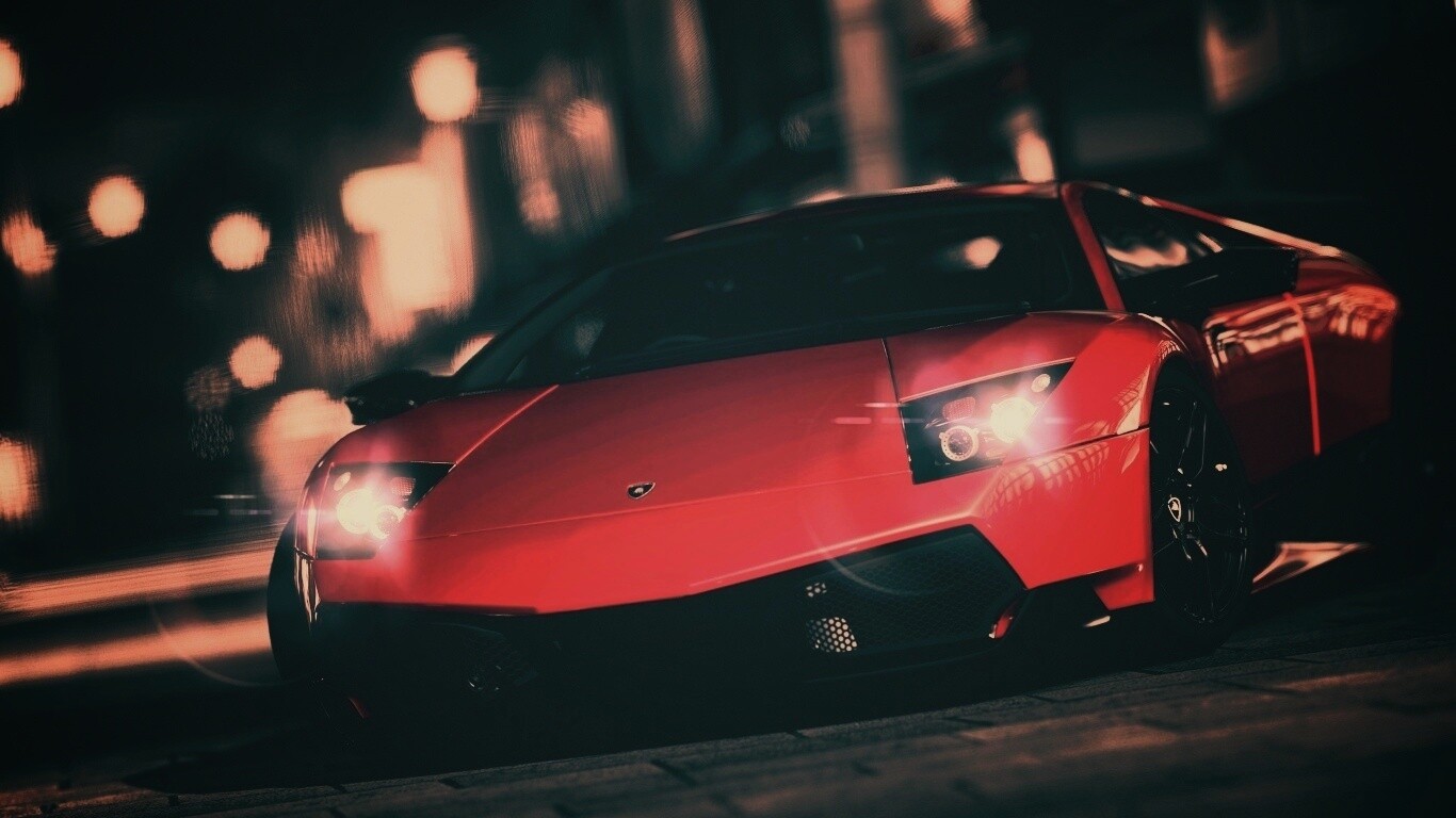 Красная ламборджини мурселаго обои