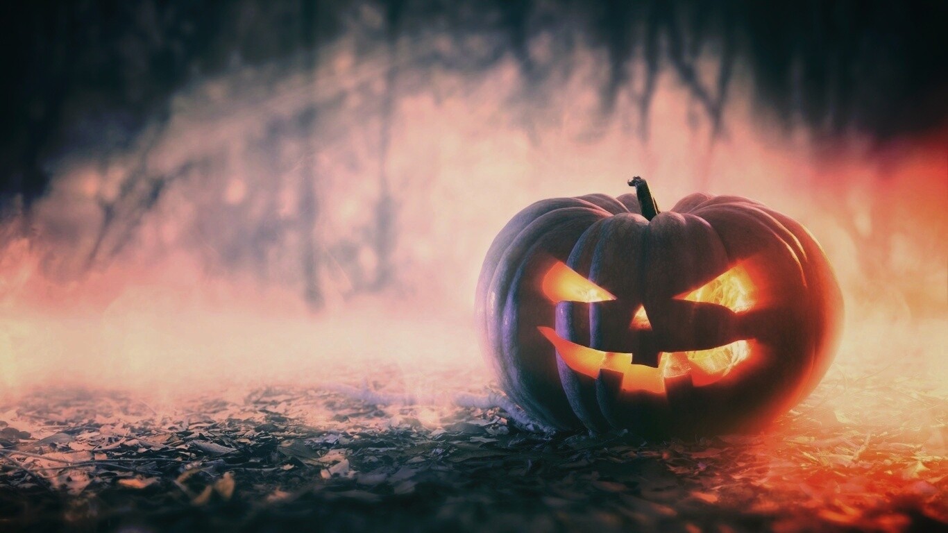 Хэллоуинская тыква обои