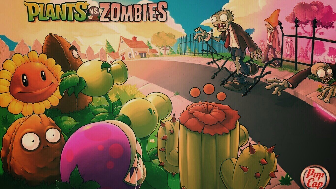 Plants vs zombies обои