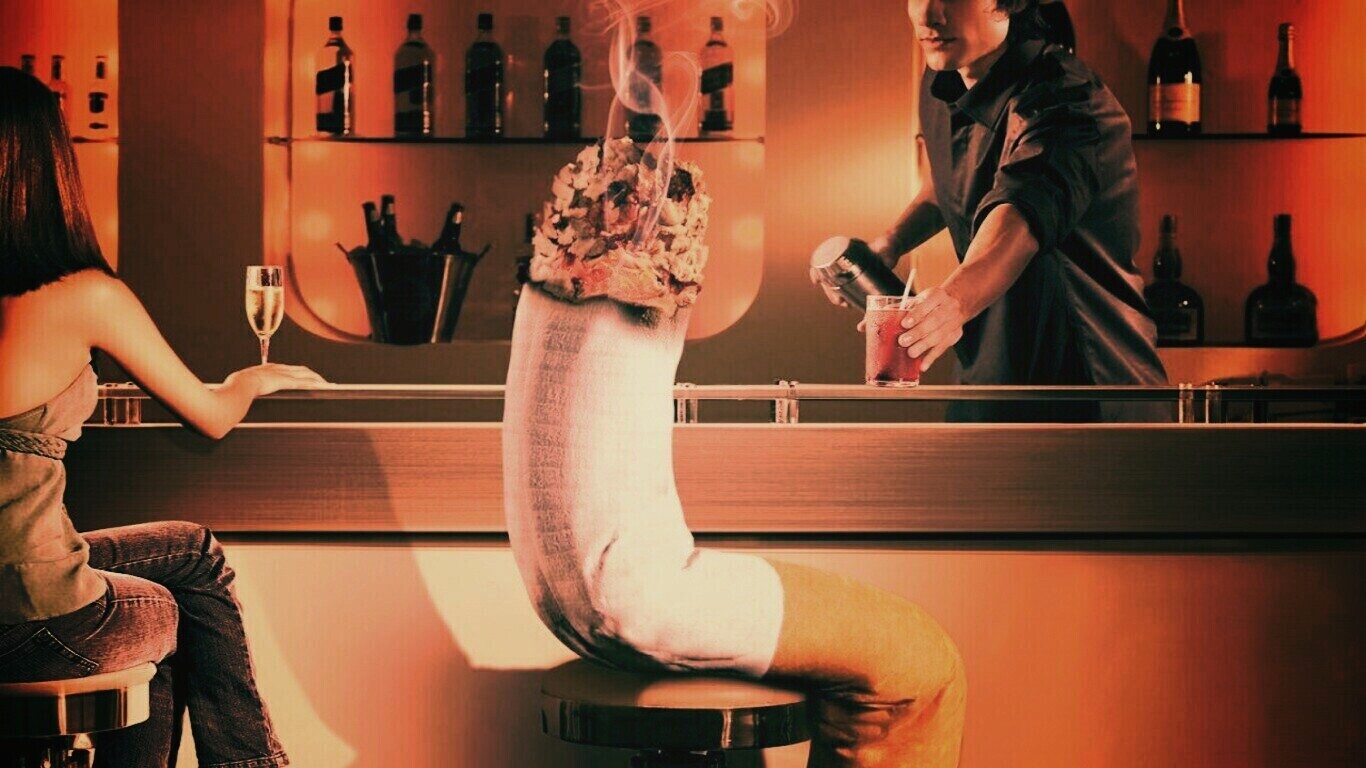 Сигарета в баре обои