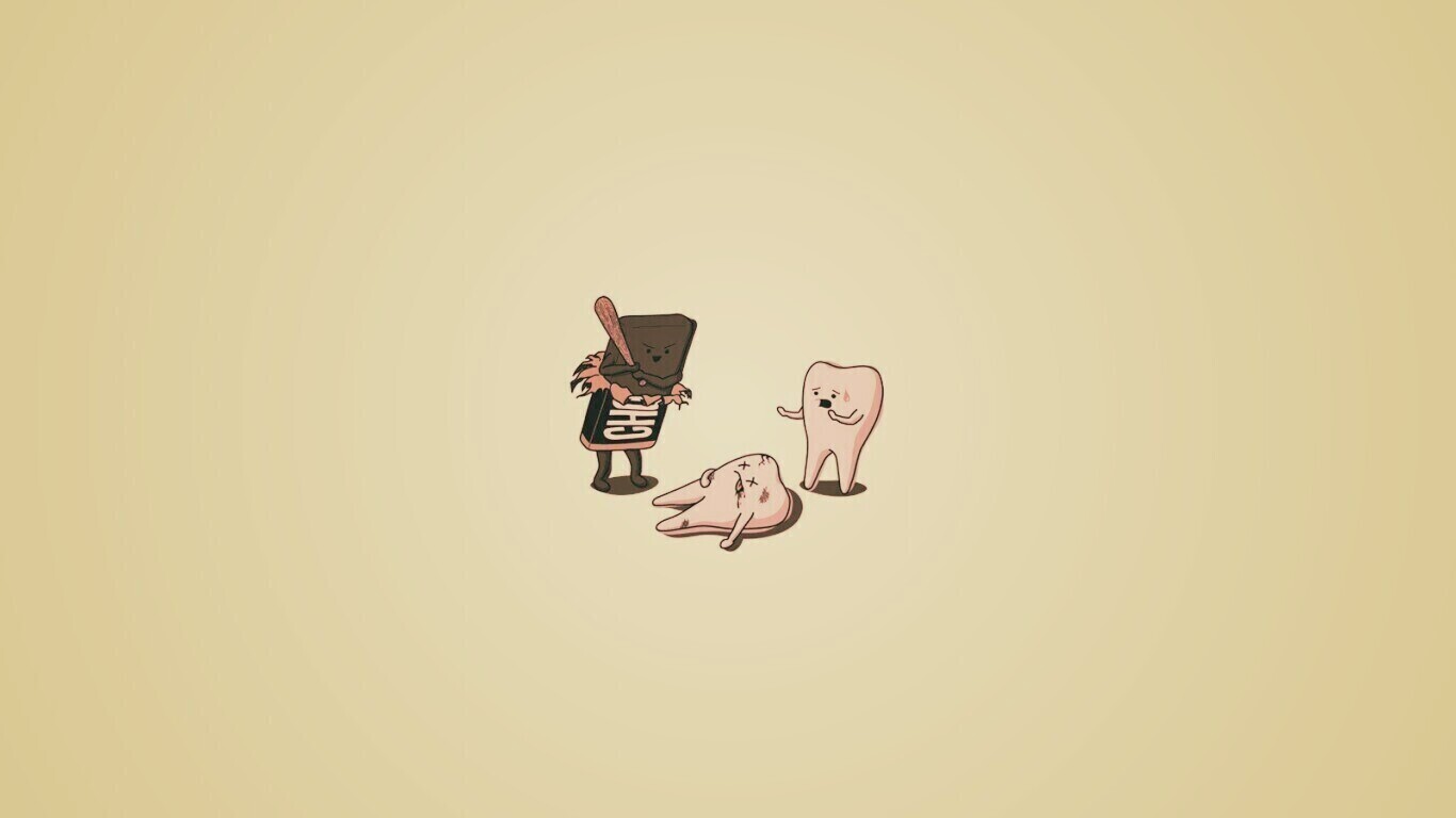 Шоколад вредит зубам обои