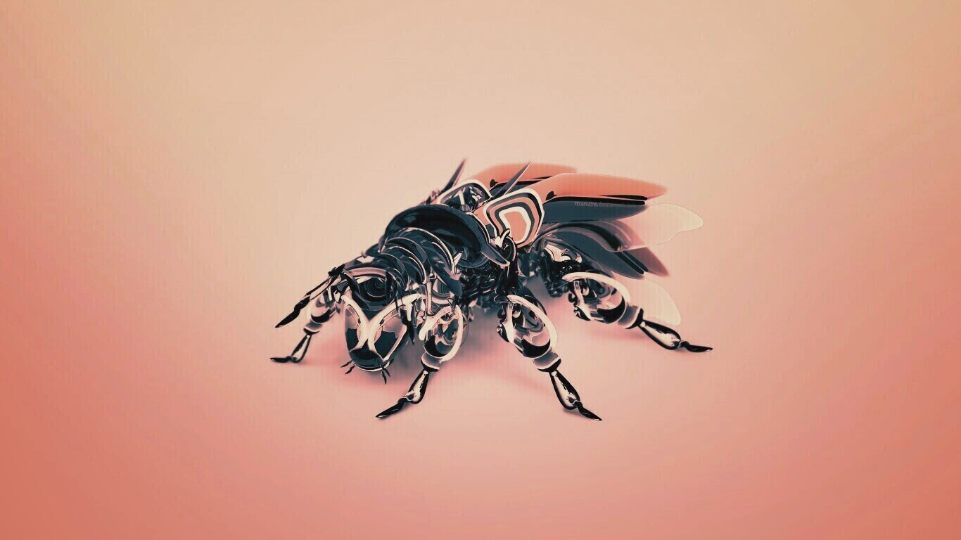 Кибер муха обои