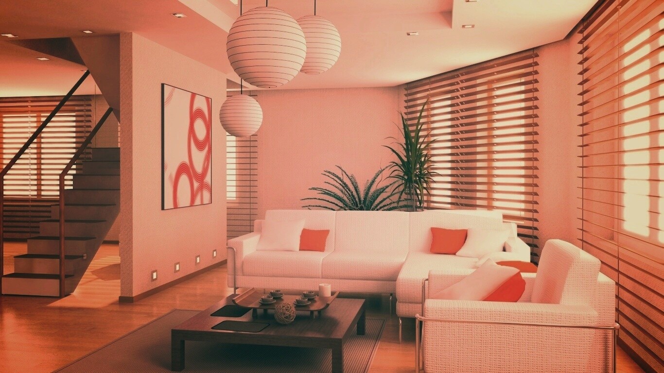 Китайская гостинная обои