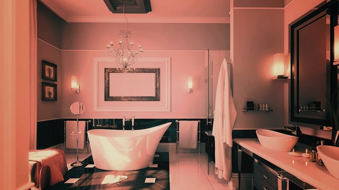 Современная ванна обои