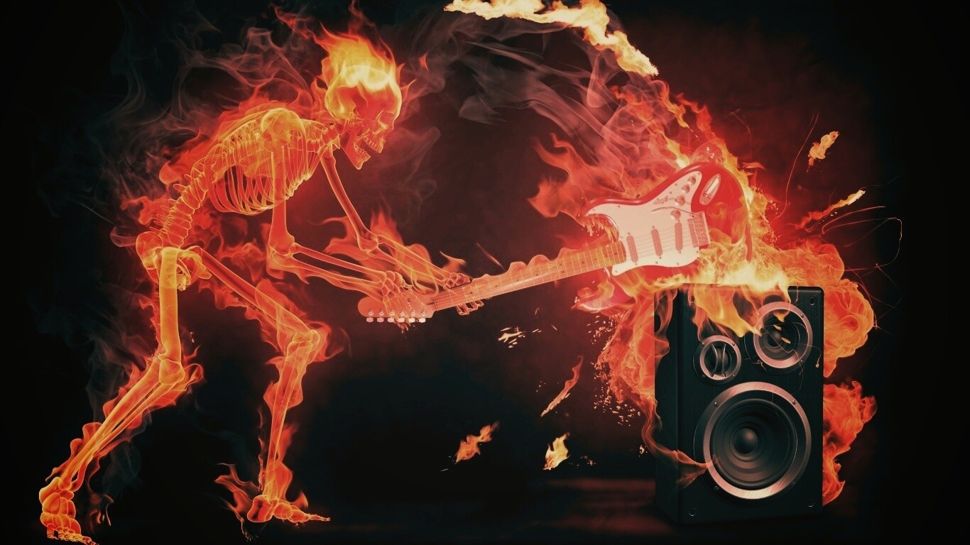 Музыка, пробирающая до костей обои